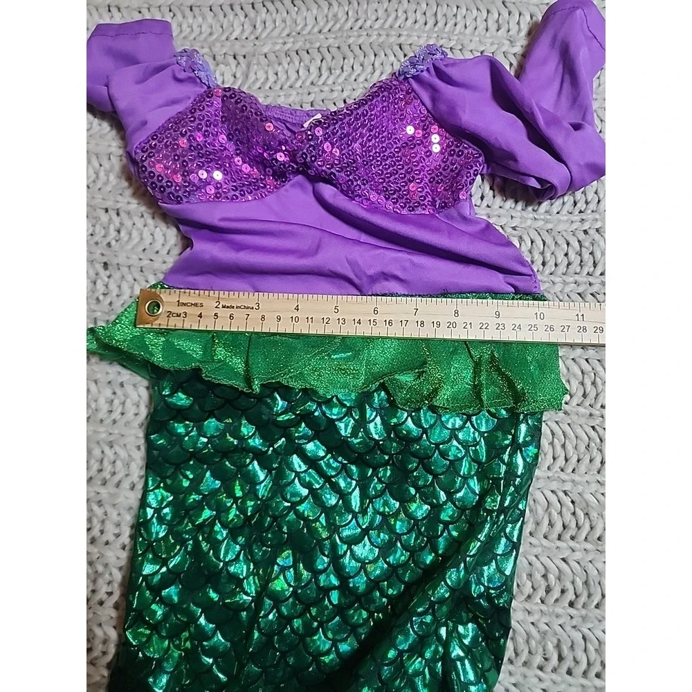 Little Mermaid Costume Dress Aerial Girl XS (2) Dress Up HALLOWEEN DISNEY VACA